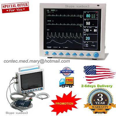 CONTEC multi language CMS8000 ICU Patient Monitor Portable 6 parameter CEamp;FDA #ad $599.00