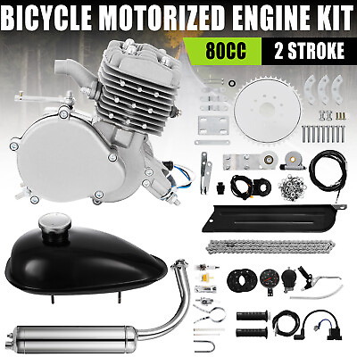 Full Set 80cc Bike Bicycle Motorized 2 Stroke Petrol Gas Motor Engine Kit Set #ad $89.90