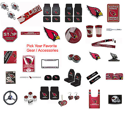 Brand New NFL Arizona Cardinals Pick Your Gear Accessories Official Licensed $14.85