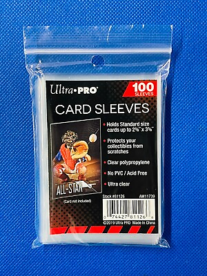 Ultra Pro Soft Penny Card Sleeves 3x4 100 200 300 400 500 1000 5000 10000 $6.95