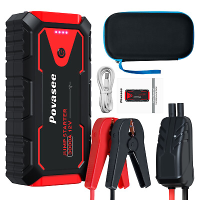 Povasee 3000A Car Jump Starter Booster Jumper Portable Power Bank Battery Charge $58.21
