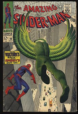 #ad Amazing Spider Man #48 FN 5.5 1st Appearance New Vulture Marvel 1967 $68.00