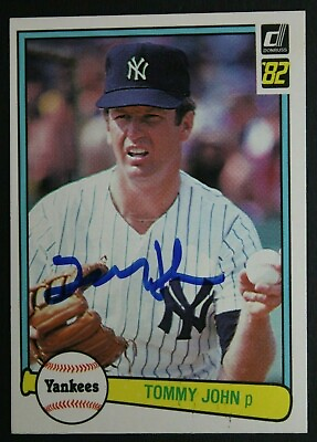 #ad New York Yankees Tommy John Signed 1982 Donruss Autographed Card #409 TOUGH SR $29.99