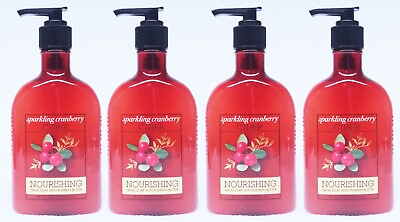 #ad 4 Bath amp; Body Works SPARKLING CRANBERRY CIDER Nourishing Hand Soap 8 Oz $31.95