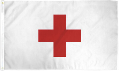 #ad #ad Red Cross Flag 3x5ft First Aid Medical Flag $9.95