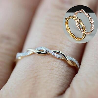 #ad Women Classic Jewelry Ring Exquisite Ring Engagement Ring Round Ring $0.99