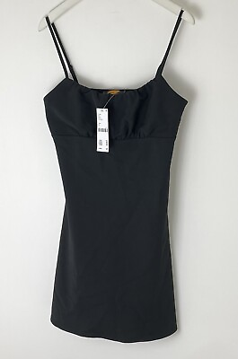 #ad ❤️ Urban Outfitters Archive Mini Dress Size Medium Black Sleeveless RP £45 GBP 19.99