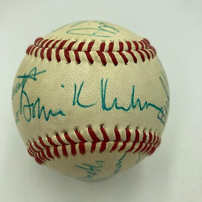 The Finest Baseball Commissioners Signed Baseball 11 Signatures JSA COA $1999.00