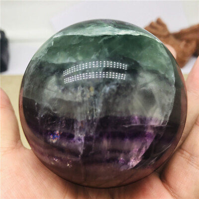 #ad Natural Fluorite Ball Quartz Crystal Mineral Healing Sphere Reiki Stone $29.99
