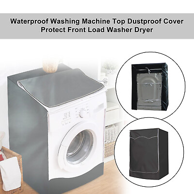 Waterproof Washing Machine Top Dustproof Cover Protect Front Load Washer Dryer $16.90