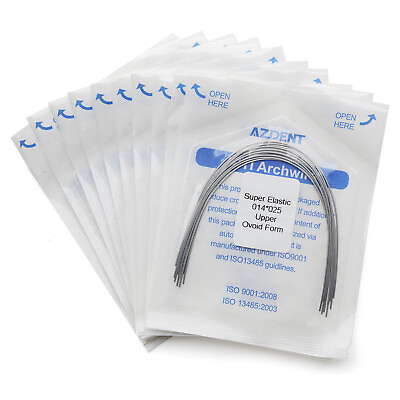 #ad AZDENT Dental Orthodontic Super Elastic Niti Ovoid Form Rectangular Arch Wires $286.19