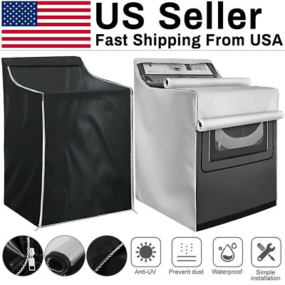 Washing Machine Top Dust Cover Laundry Washer Dryer Protect Dustproof Waterproof $16.69