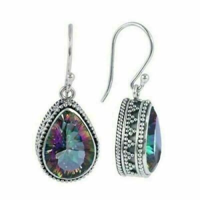 925 Silver Plated Hook Dangle Drop Earrings Cubic Zirconia Jewelry Simulated $3.99