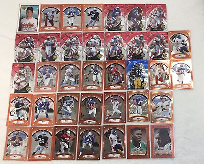 #ad NFLplayer cards lot of 37 don russ preferred and pinnacle player cards $14.00