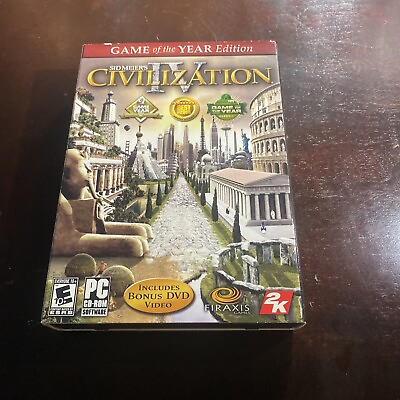 Sid Meier#x27;s Civilization IV Game of the Year Edition for PC Complete 3158 #ad $1.58