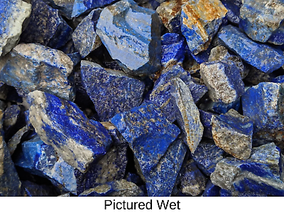 #ad Lapis Lazuli Rough Rocks for Tumbling Bulk Wholesale 1LB options $16.79