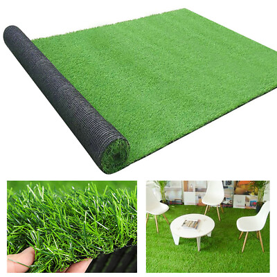 Green Artificial Fake Synthetic Grass Rug Garden Landscape Lawn Carpet Mat Turf $79.99