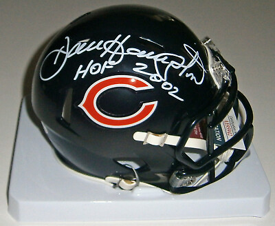 #ad BEARS Dan Hampton signed mini helmet w HOF 2002 JSA COA AUTO Autographed $69.95