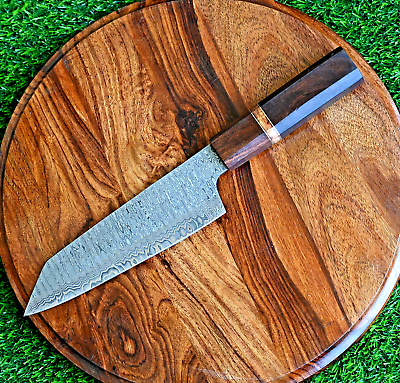#ad Japanese Style Santoku Chef Knife Custom HandMade Hand Forged Damascus Steel $29.99