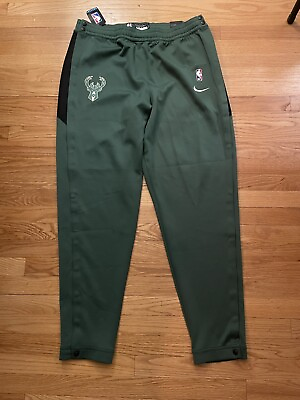 #ad Nike NBA Milwaukee Bucks Team Issue Game Warmup Pant Green 3XLT $99.95