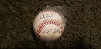 #ad Rickey Henderson Autographed MLB Baseball A#x27;s quot;HOF 2009quot; Steiner COA $250.00