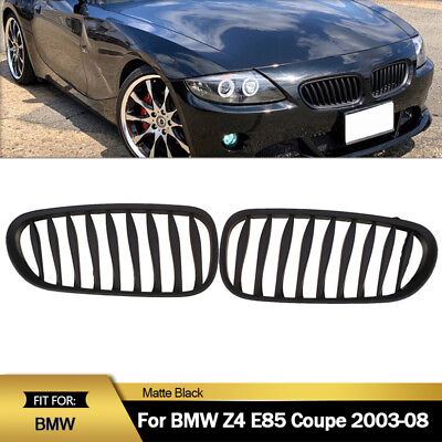 Car Front Bumper Kidney Grille Grill Matte Black For BMW Z4 E85 Coupe 2003 2008 $34.99
