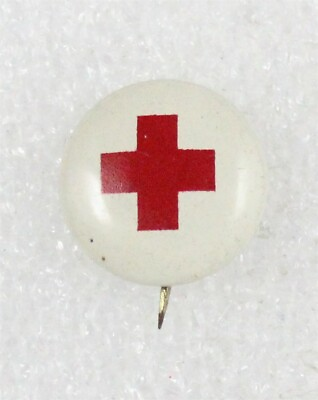 #ad #ad Red Cross: 1918 quot;Roll Callquot; campaign button 16mm domed $6.95