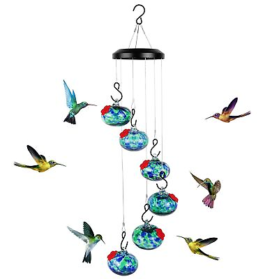 New Charming Wind Chimes Hummingbird feeders Garden ornaments #ad $16.99