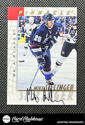 #ad 1997 98 Pinnacle Be a Player Autographs #16 Mike Sillinger $2.99
