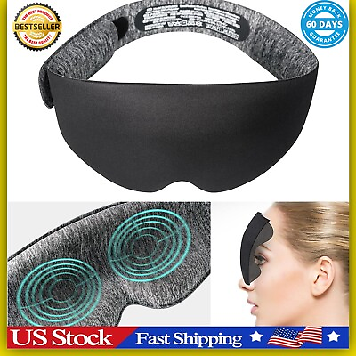 #ad NEW 3D Sleeping Eye Mask for Men Women Soft Pad Blindfold Cover Travel Sleep USA $5.99