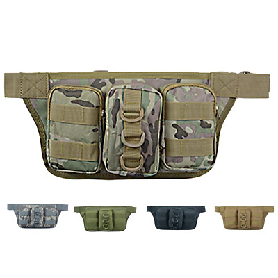 #ad Tactical Waist Pack Pouch Military Utility Fanny Belt Bag Sling Bag for Fishing $8.99