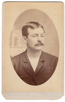 #ad CIRCA 1870s CDV YOUNG MAN IN SUIT ALBUM PORTRAIT UNMARKED $9.99