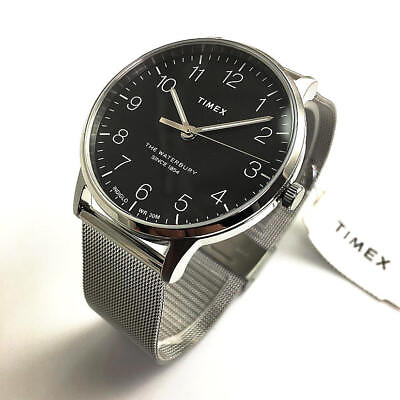 Men#x27;s Timex Waterbury Silver Stainless Steel Watch TW2R71500 $107.10