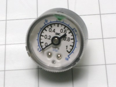 #ad SMC 150 psi gauge with max min pointers 1 4 NPT mount 1 MPa 1 5 8quot; diameter $10.60