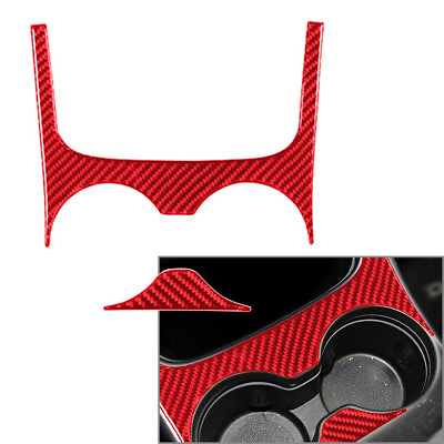 #ad Carbon Fiber Red Water Cup Holder Panel Cover Trim For Dodge Journey 2011 2018 $18.66