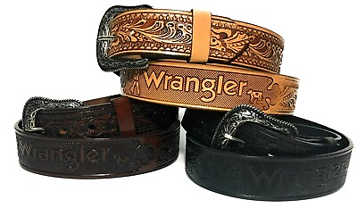 MEN#x27;S WESTERN LEATHER BELT.1.5 inch wide HAND CRAFTED COWBOY RODEO BELT $22.99