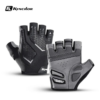 #ad Cycling Gloves Thermal Silicone Gel SBR Shockproof Half Finger Bike Sport Gloves $13.98