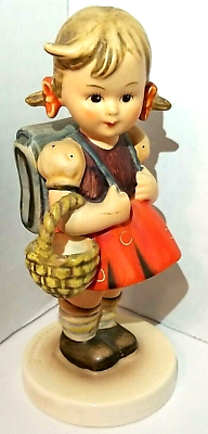 #ad Sweet Vintage Hummel Goebel Figurine #81 quot;School Girlquot; Production 1960 1972 $60.00