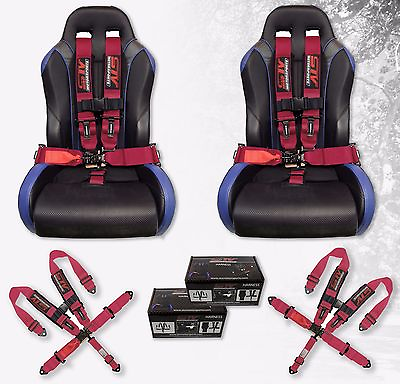 #ad STV Motorsports Racing Seat Belt Harness Pink 5 Point 3 Inch Off Road Set of 2 $170.00