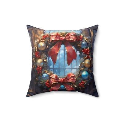#ad Christmas Garland Pillow for Gift Christmas Garland Cushion Decoration Home Gift $23.99