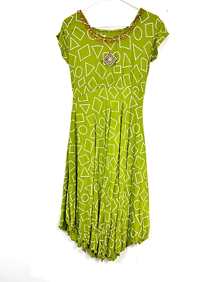 Vintage 80#x27;s 90#x27;s Vintage Womens Green Dress Size L #ad $16.99
