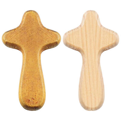 Small Wooden Cross Crucifix Carved Wooden Cross Wall Cross Wood $7.19