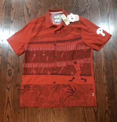 #ad Tommy Bahama Philadelphia Phillies Hawaiian Shirt S Silk Mens MLB NWT $178 $59.99