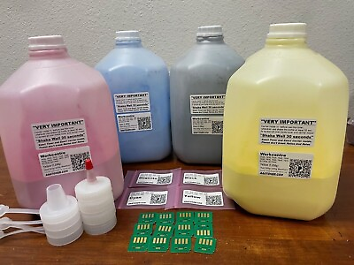 #ad 4800g Toner Refill for Xerox WC 7830 7835 7845 7855 7970i 7836 7856 12 Chip $420.00