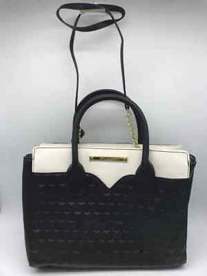 Pre Owned Betsey Johnson Black Tote Tote Bag $38.39