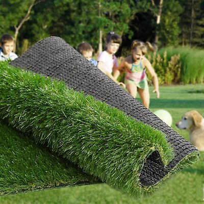 #ad 12ftx50ft Artificial Grass Mat Synthetic Landscape Fake Lawn Pet Dog Turf Garden $37.94