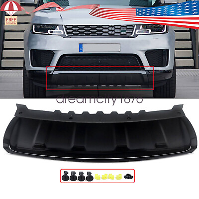 #ad Fit For Range Rover Sport 2018 2021 Black Front Bumper Lower Guard Plate Cover $149.99