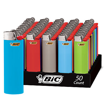 #ad BIC Classic Maxi Pocket Lighter Assorted Colors 50 Count Tray $51.99