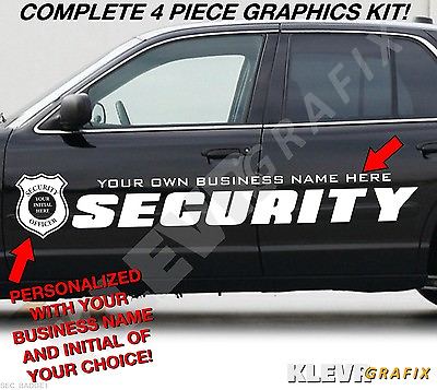 #ad Custom Security Company Vehicle Vinyl Graphics Decals Kit Police BADGE1 $149.95