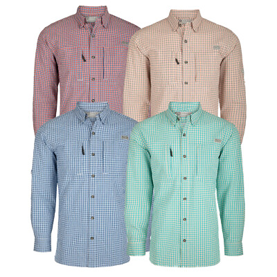 #ad Drake Waterfowl Classic Seersucker Grid Check Long Sleeve Shirt $69.99